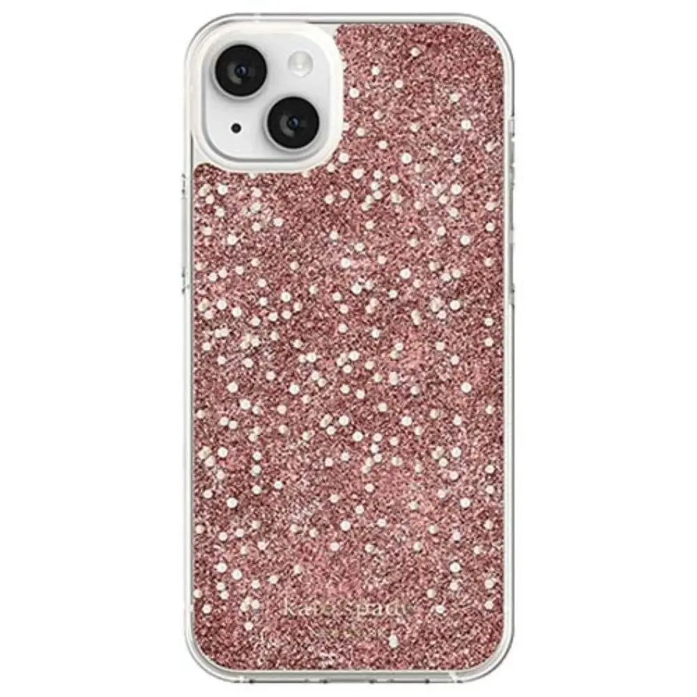 Kate Spade Chunky Glitter Case For iPhone 14+ 6.7" - Rose Gold