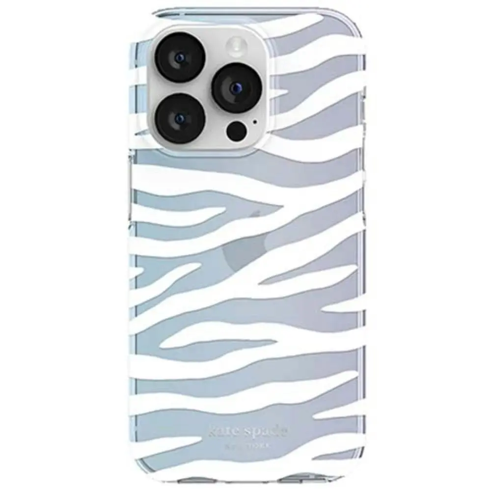 Kate Spade Hardshell Case For iPhone 14 Pro 6.1" - White Zebra