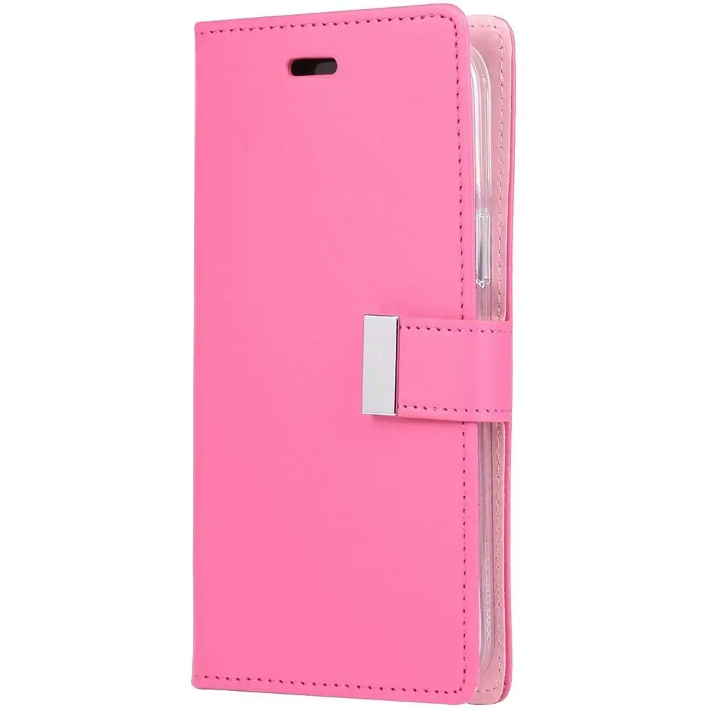 Goospery Rich Diary Book Case For iPhone 14 6.1" - Hot Pink