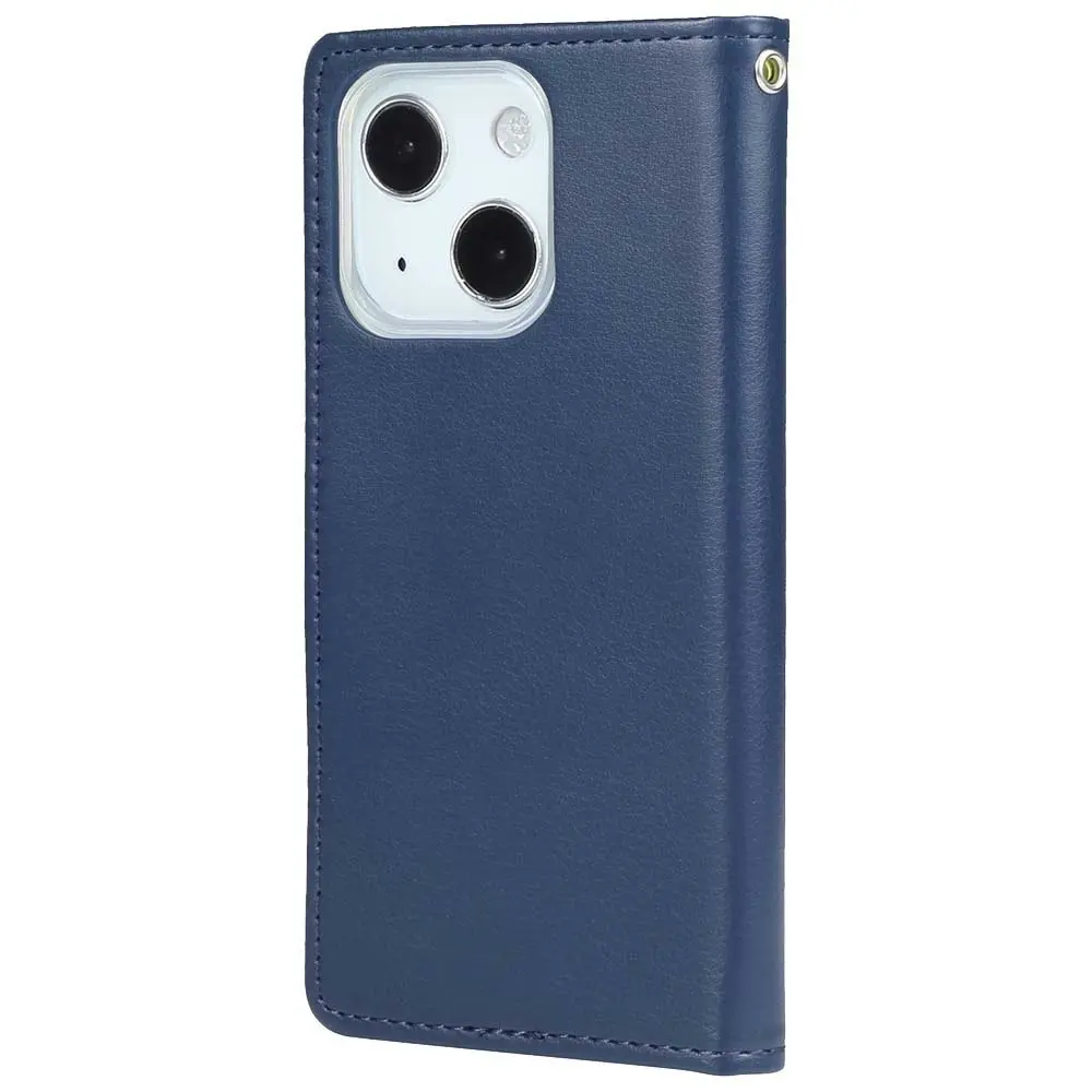 Goospery Rich Diary Book Case For iPhone 14 Plus 6.7" - Navy