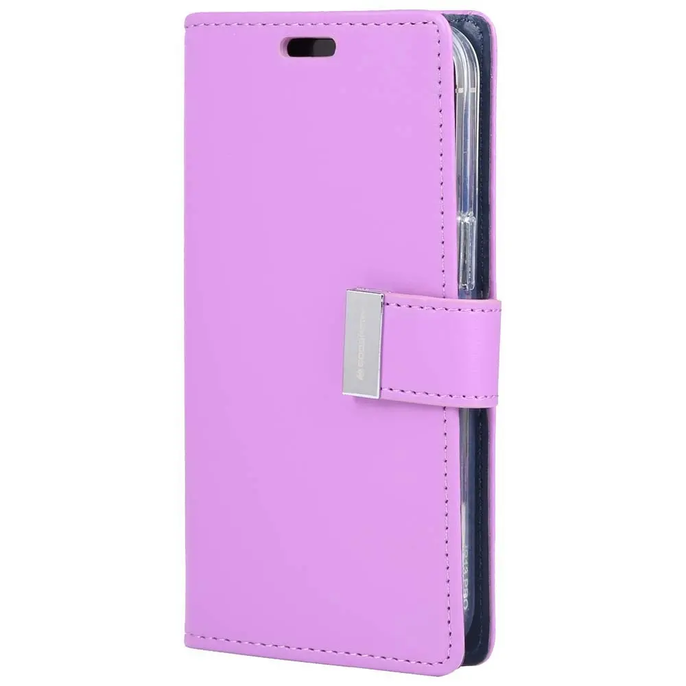 Goospery Rich Diary Book Case For iPhone 14 Plus 6.7" - Purple