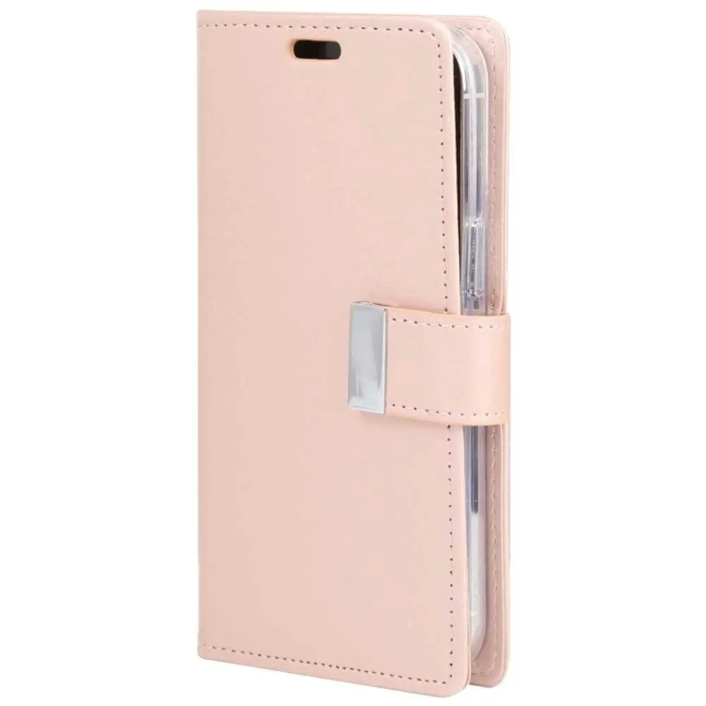 Goospery Rich Diary Book Case For iPhone 14 Plus 6.7" - Rose