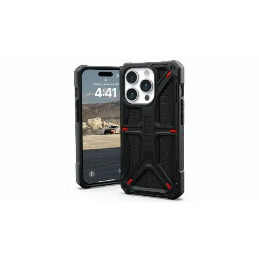 UAG Monarch Kevlar Case For iPhone 15 Pro 6.1" - Black