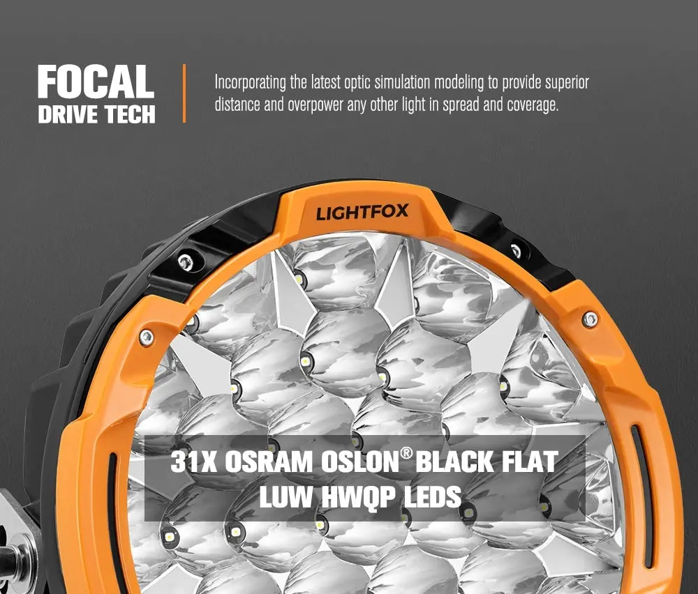 Lightfox 7 inch+9 inch Osram LED Driving Lights