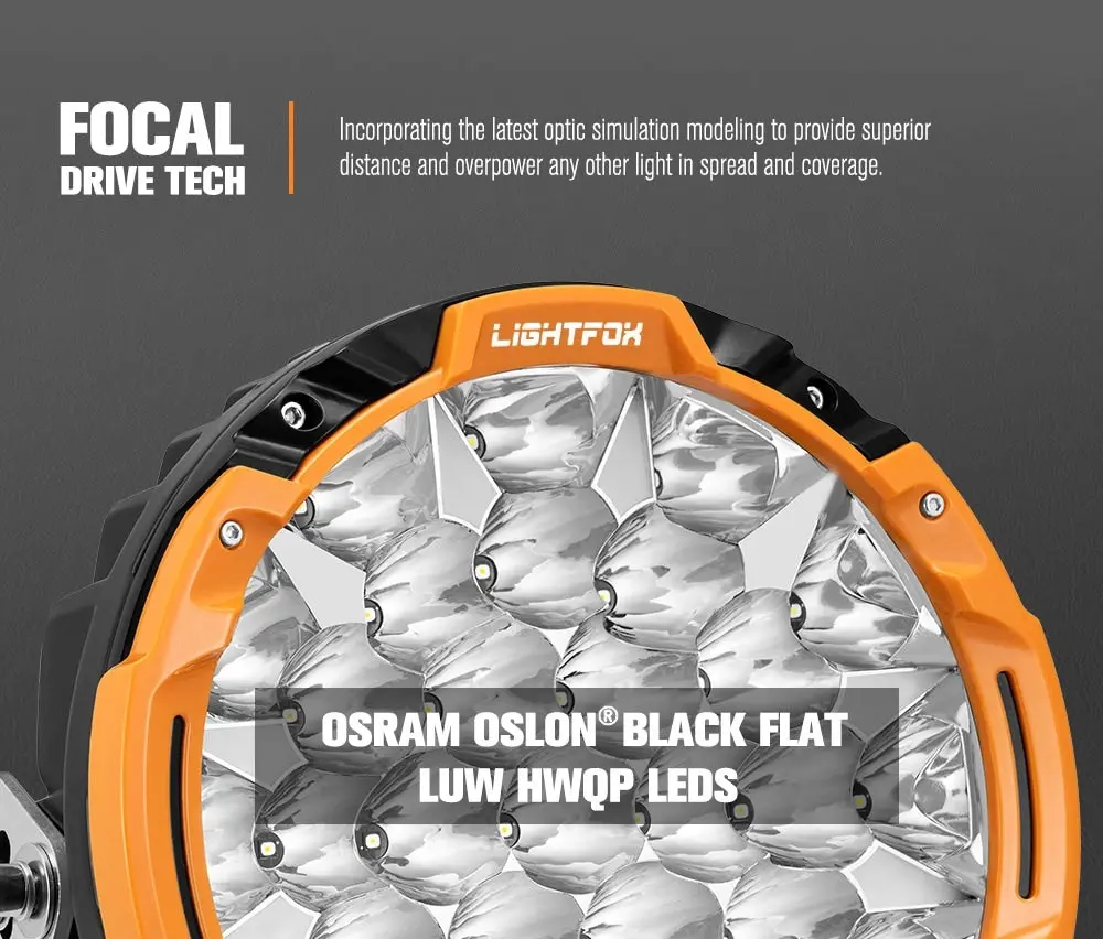 Lightfox 7 inch+9 inch Osram LED Driving Lights