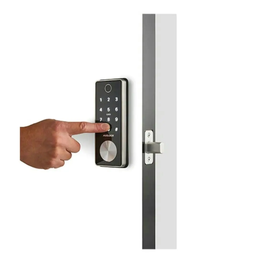 Auslock Deadbolt T11B Smart Deadbolt Door Lock - Silver/Black