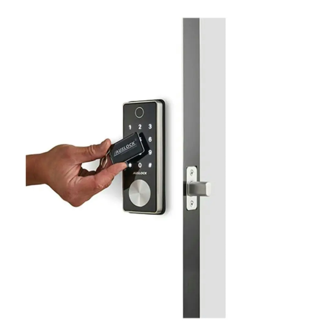 Auslock Deadbolt T11B Smart Deadbolt Door Lock - Silver/Black