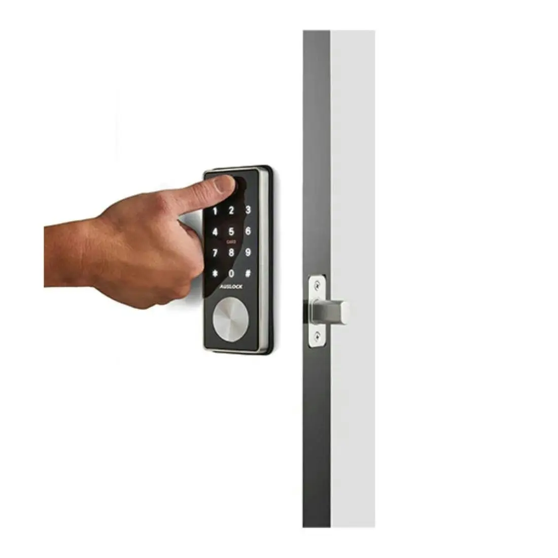 Auslock Deadbolt T11B Smart Deadbolt Door Lock - Silver/Black