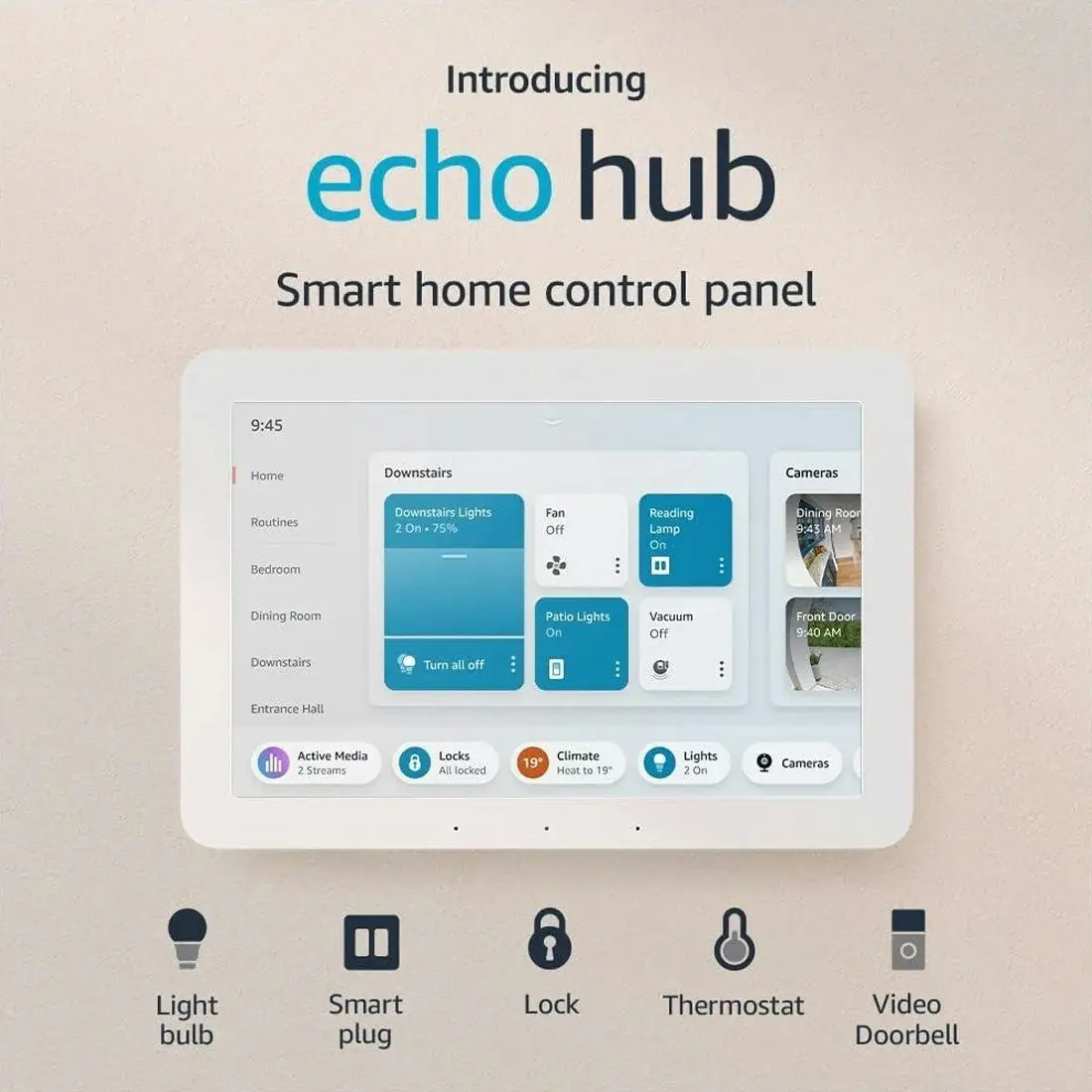 Amazon Echo Hub 8" Smart Home Control Panel