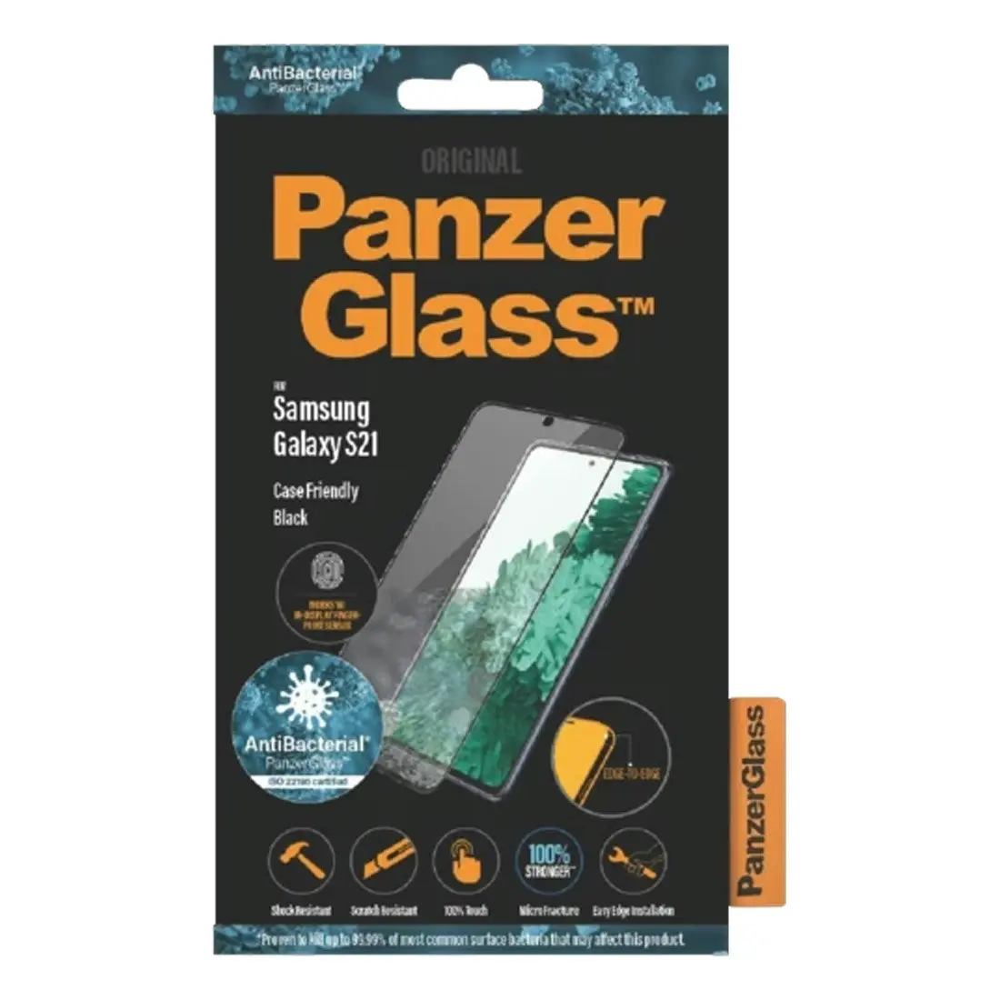 PanzerGlass Tempered Glass Screen Protector for Samsung Galaxy S21 - Clear