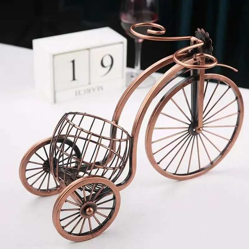 Wine Rack Holder - Metal Retro Bicycle Shape