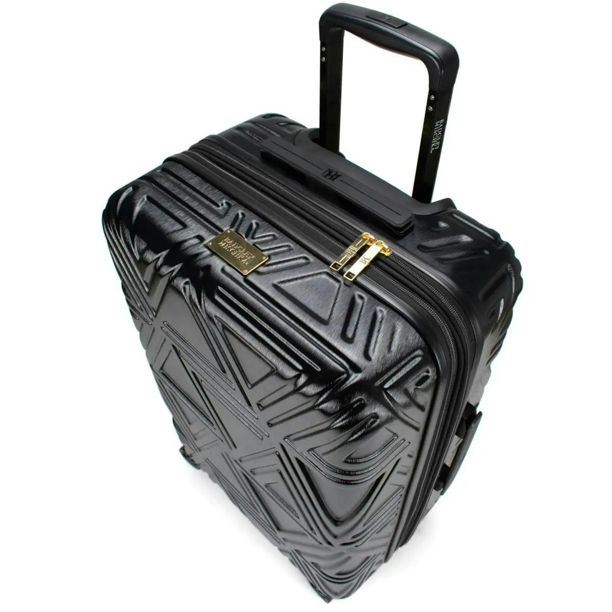 Badgley Mischka Luxury Trolley Luggage Suitcase - Small Black