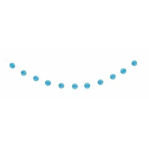 Honeycomb Ball Garland - Powder Blue