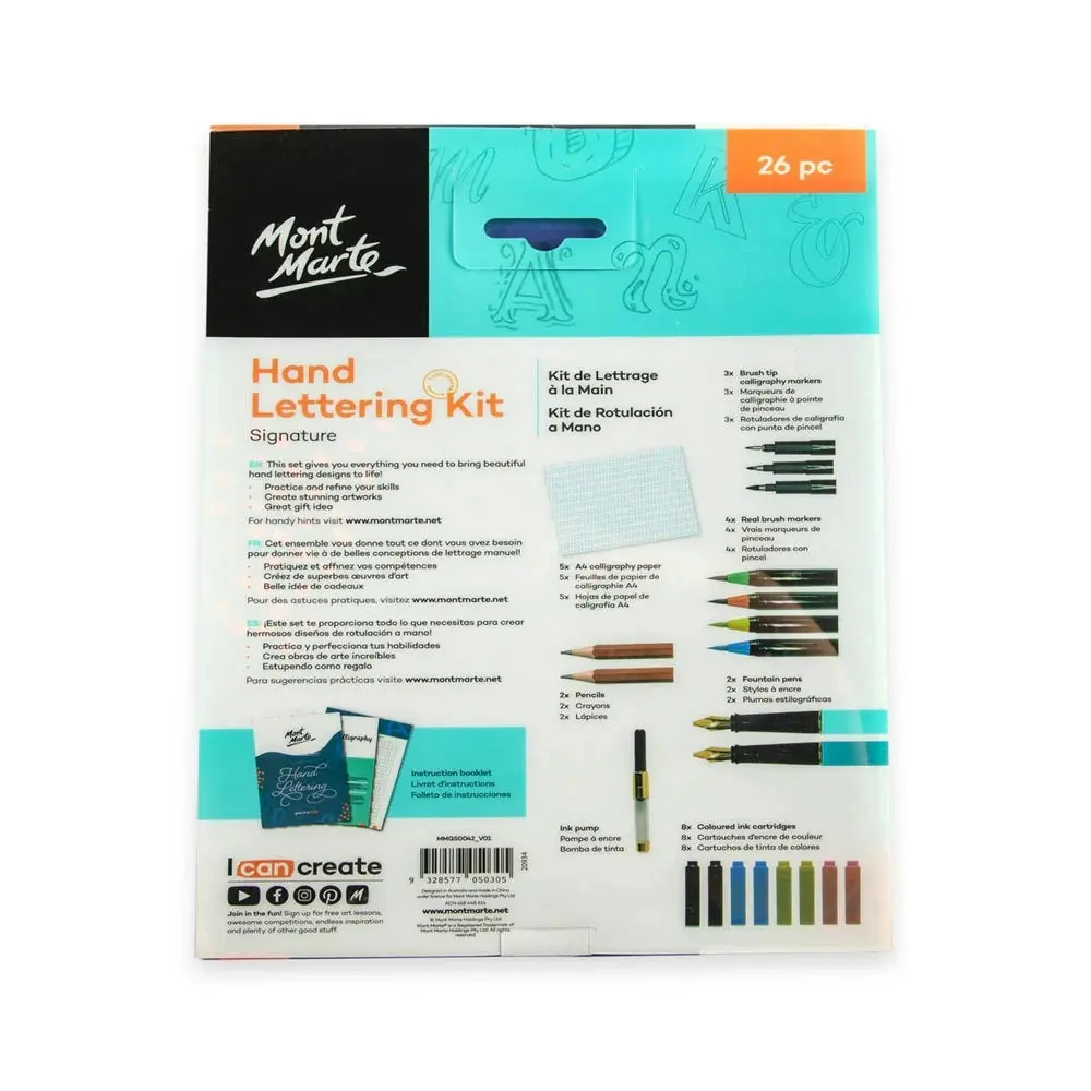 Mont Marte - Hand Lettering Kit ONLINE PRICE ONLY