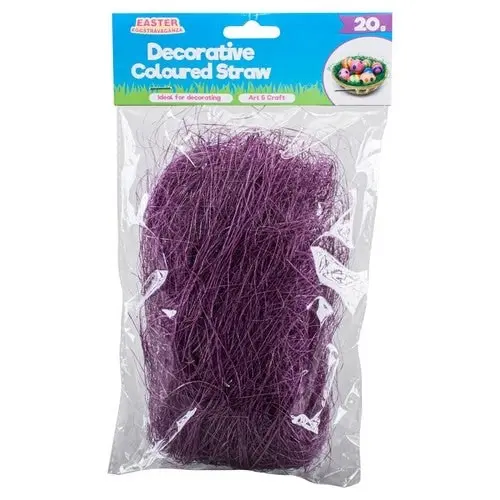 Coloured Decorative Shredded Straw