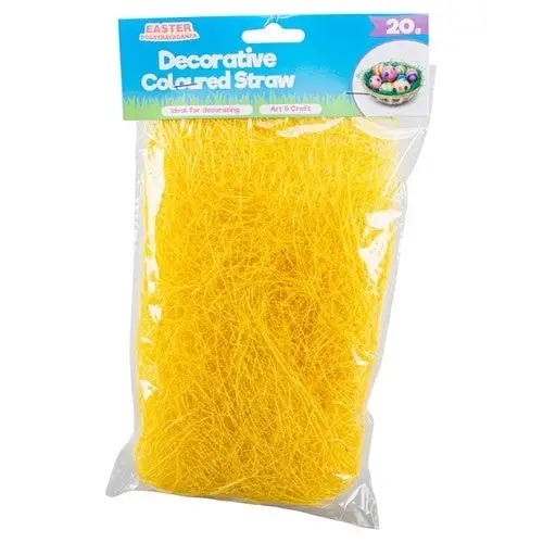 Coloured Decorative Shredded Straw