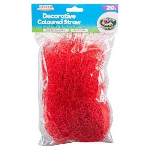 Coloured Decorative Shredded Straw