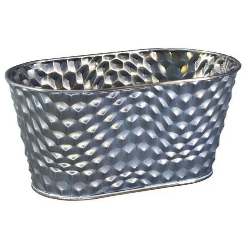 Metal Planter Tub Textured Finish Small