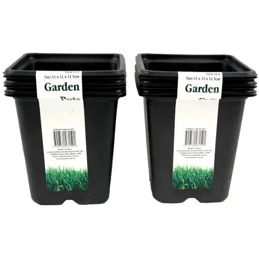 Plastic Square Garden Pots - Large