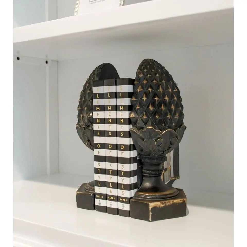 Ernest Bookends Black Bronze