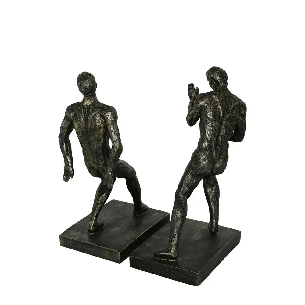 Davinn Polyresin Bookends Bronze