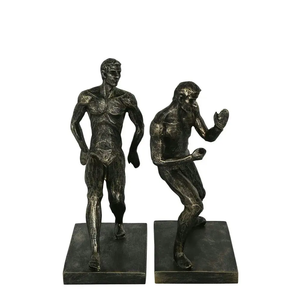 Davinn Polyresin Bookends Bronze