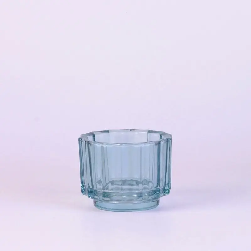 Glass Candle Holder - Coloured