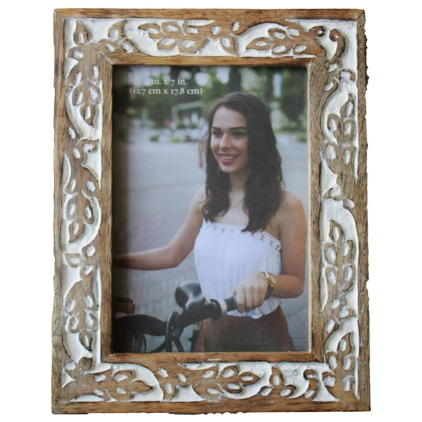 Wooden Photo Frame Distressed White