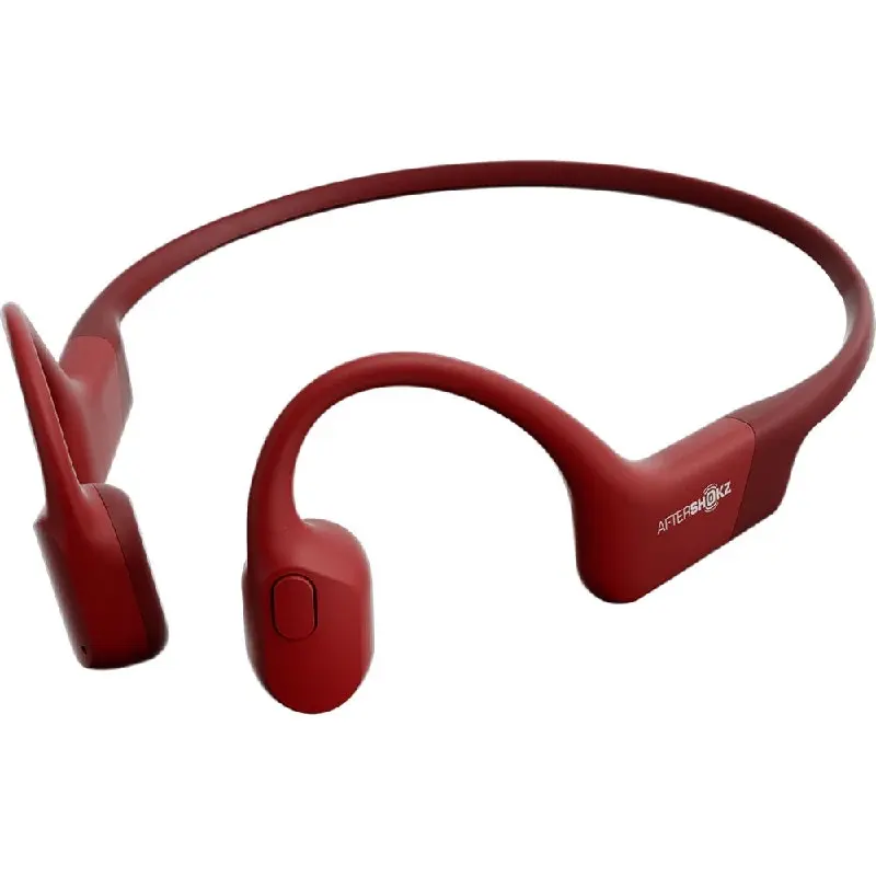 SHOKZ Openrun Bone Conduction Sports Bluetooth Headphones - Red