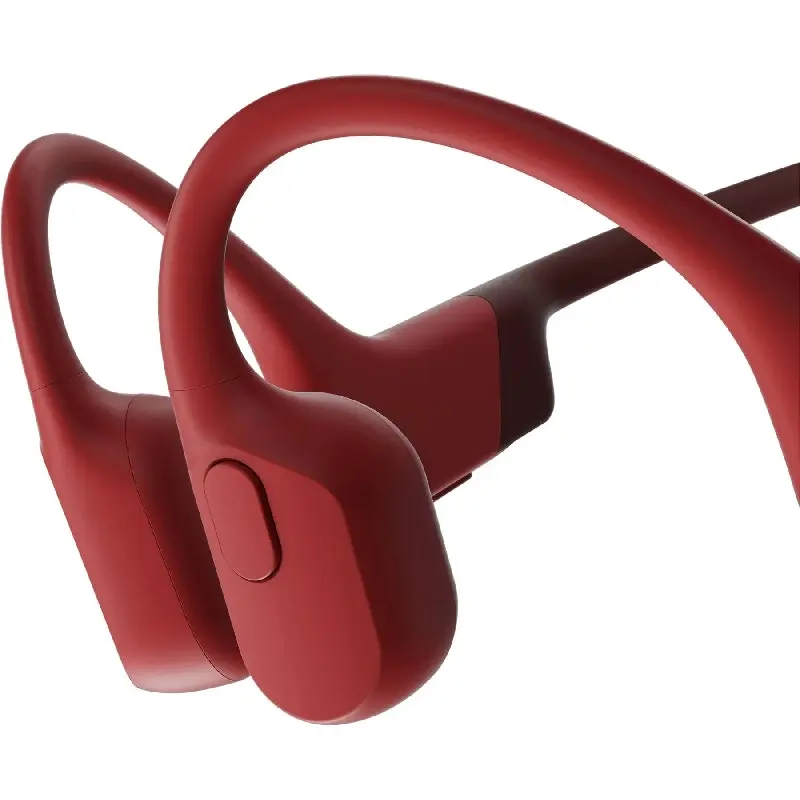 SHOKZ Openrun Bone Conduction Sports Bluetooth Headphones - Red