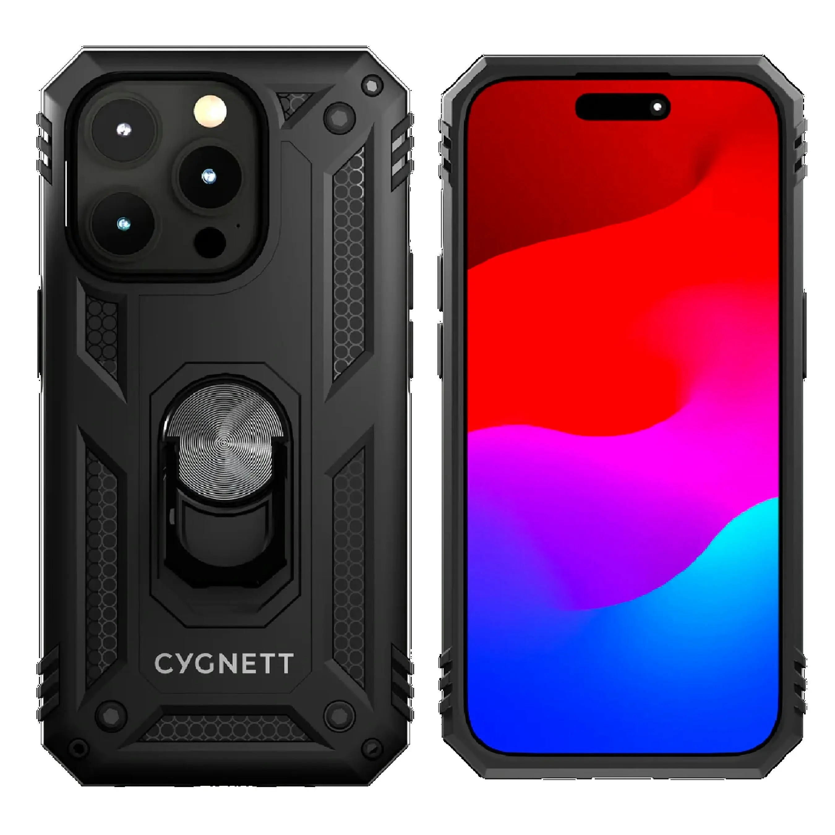 Cygnett Rugged Case For Apple Iphone 15 Pro - Black