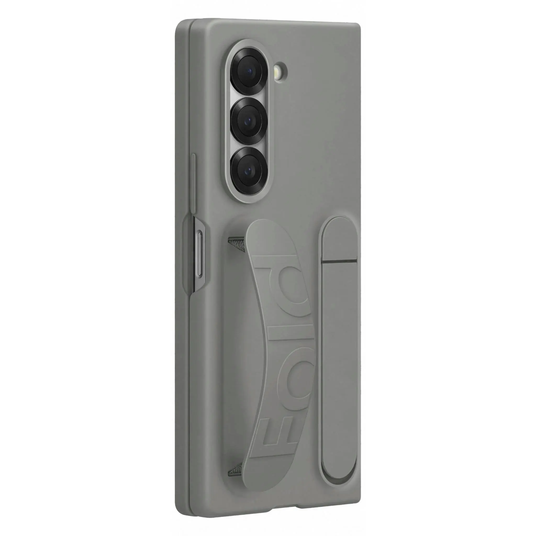 Samsung Silicone Stand Case W/ Grip For Galaxy Z Fold6 - Grey