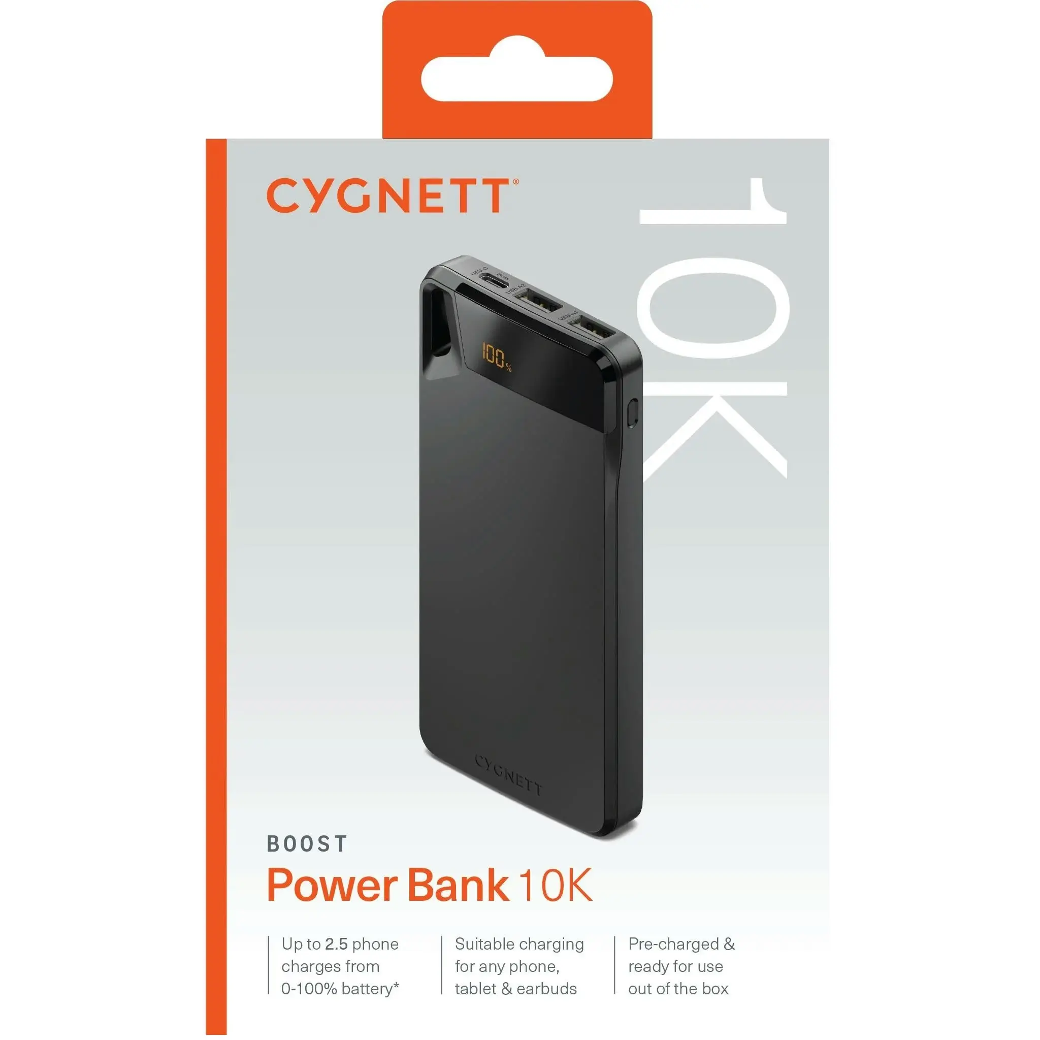 Cygnett Chargeup Boost 4 10000mah Power Bank - Black