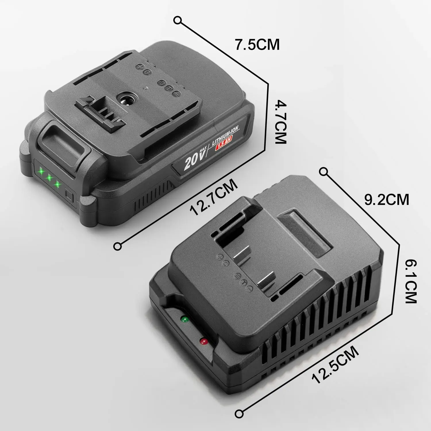 Topex 20V 1.5Ah Battery & Faster Charger Kit