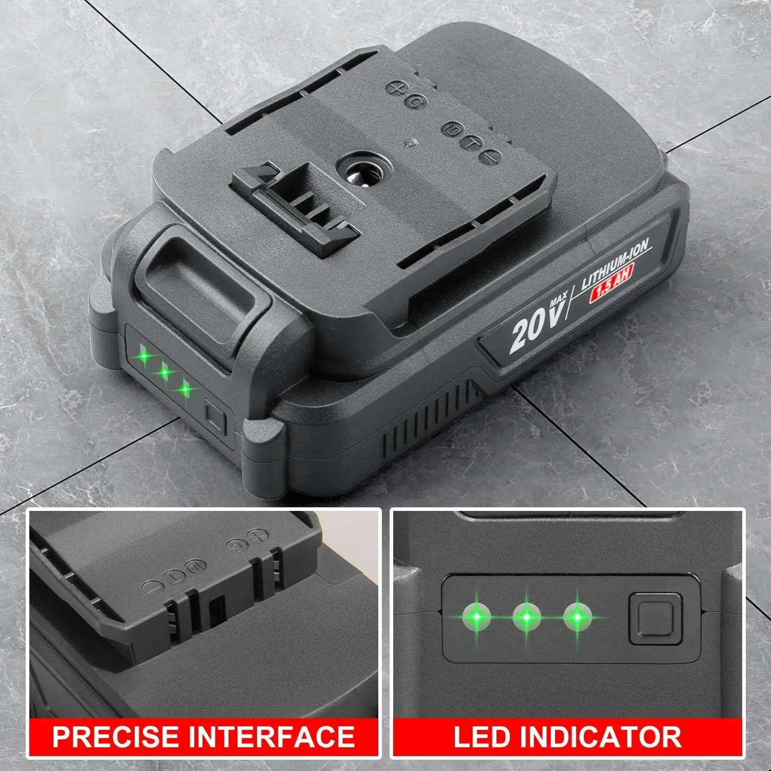 Topex 20V 1.5Ah Battery & Faster Charger Kit