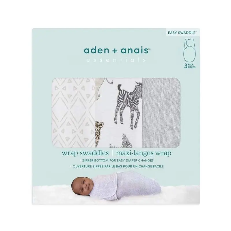 Essentials wrap swaddle 3pack - Toile 4-6 months