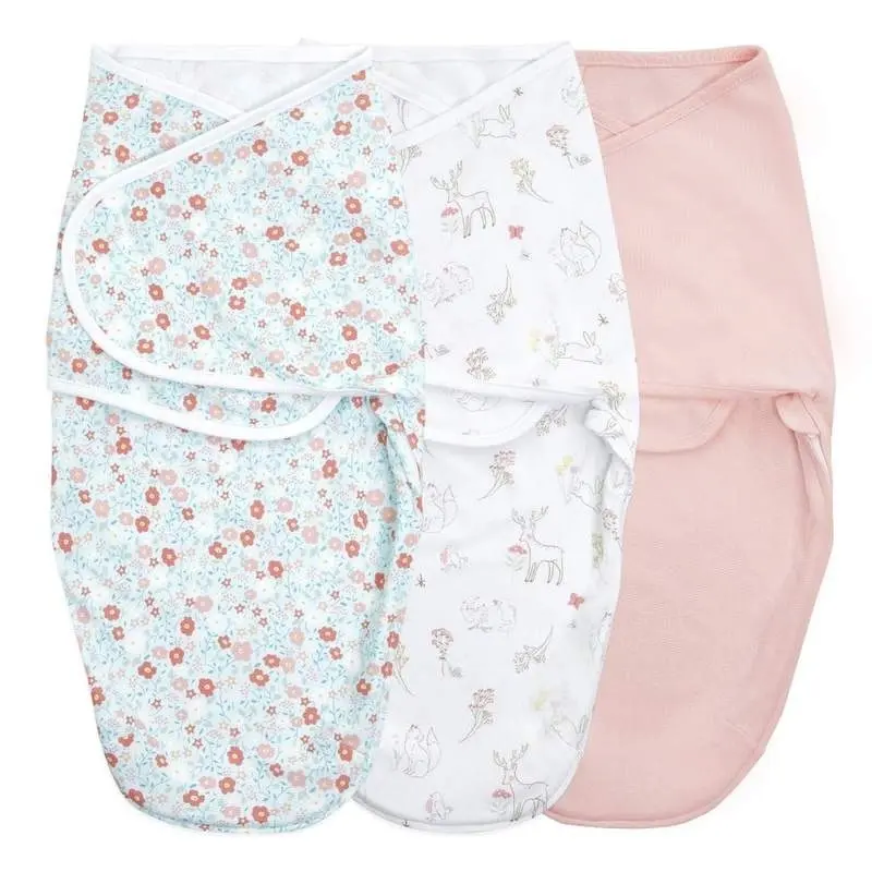 Essentials wrap swaddle 3pack - Fairy Tale Flowers 4-6 months