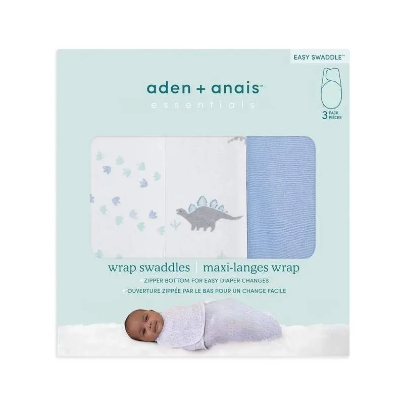 Essentials wrap swaddle 3pack - Dino Rama 0-3 months S/M