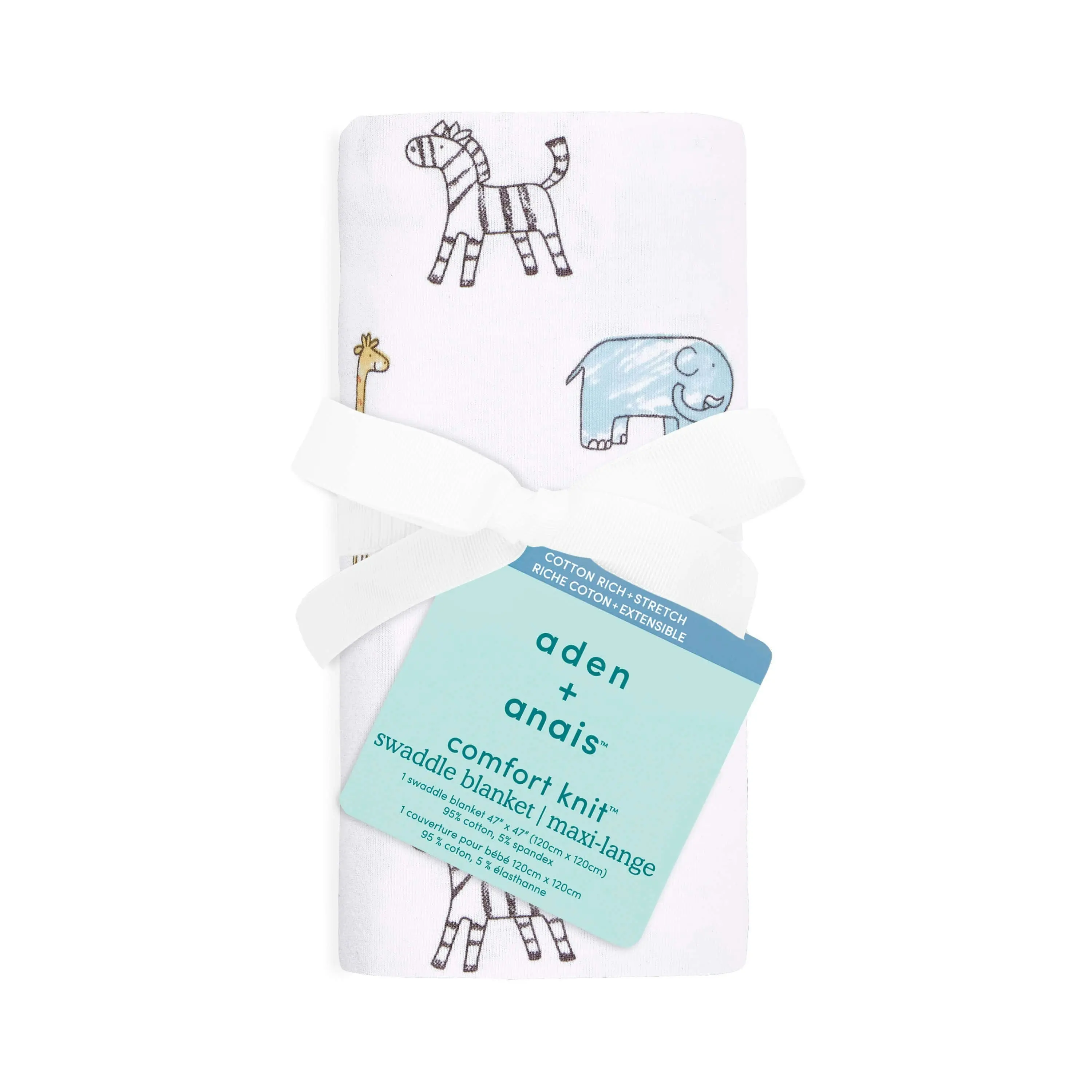 Aden + Anais Jungle Jammin Comfort Knit Swaddle