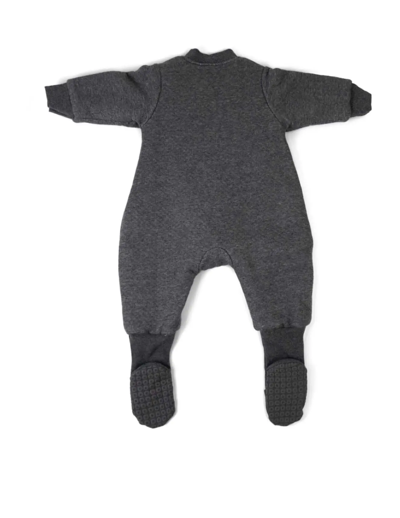 babystudio warmies cotton with arms and legs cotton 3.0TOG - charcoal/hugs equals love