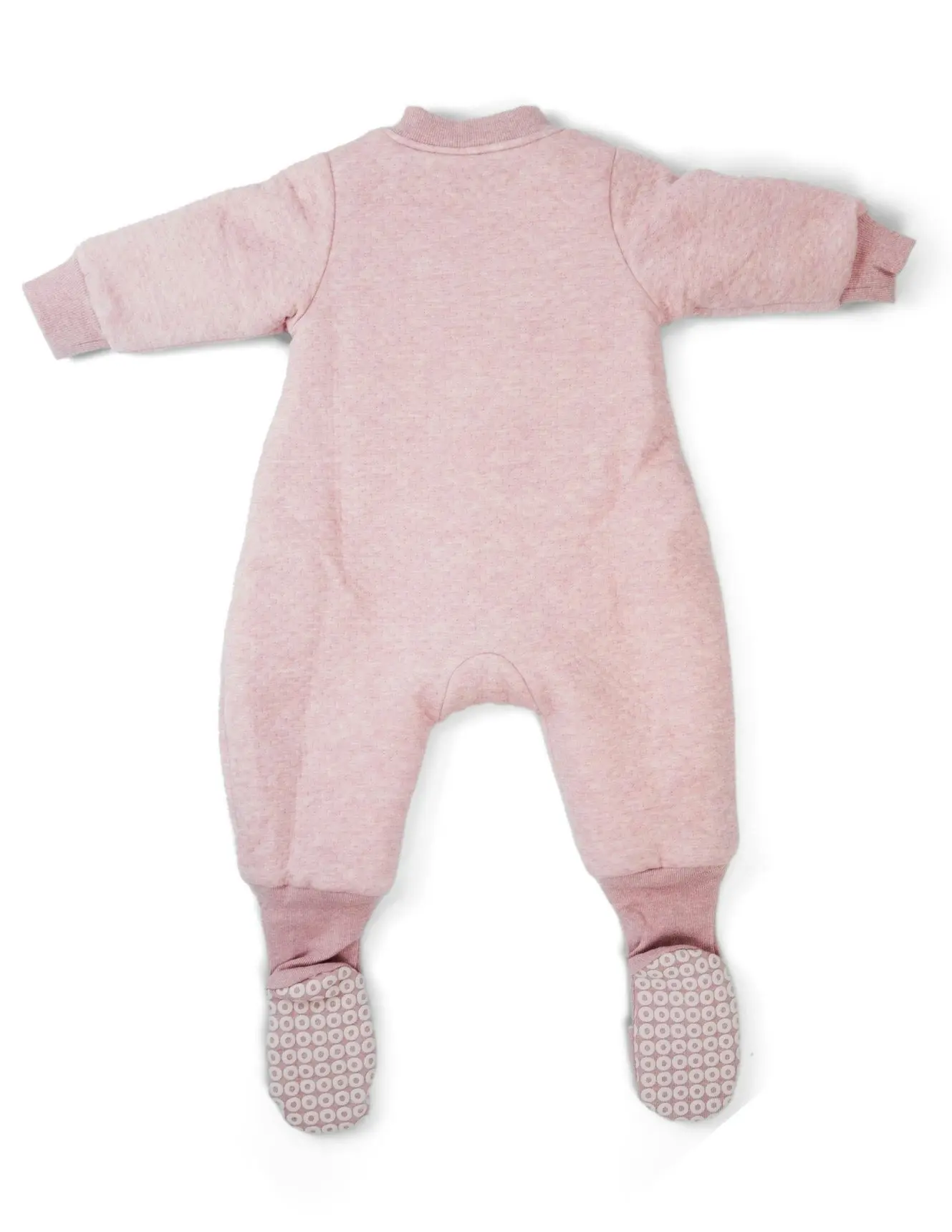 babystudio warmies cotton with arms and legs 3.0 tog - Dusty Pink