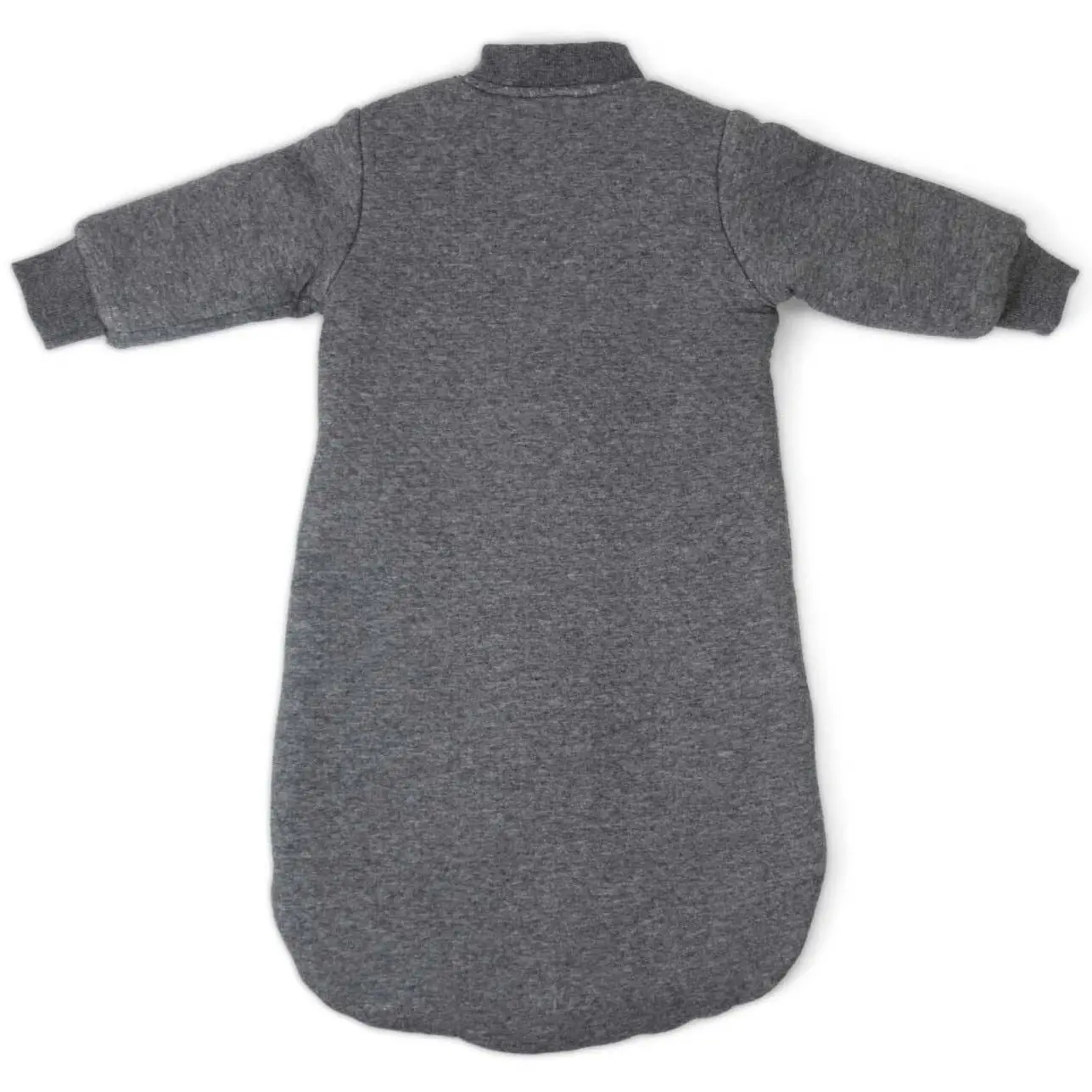 babystudio sleeping bag cotton with arms 3.0 TOG - Charcoal/Hugs equals love