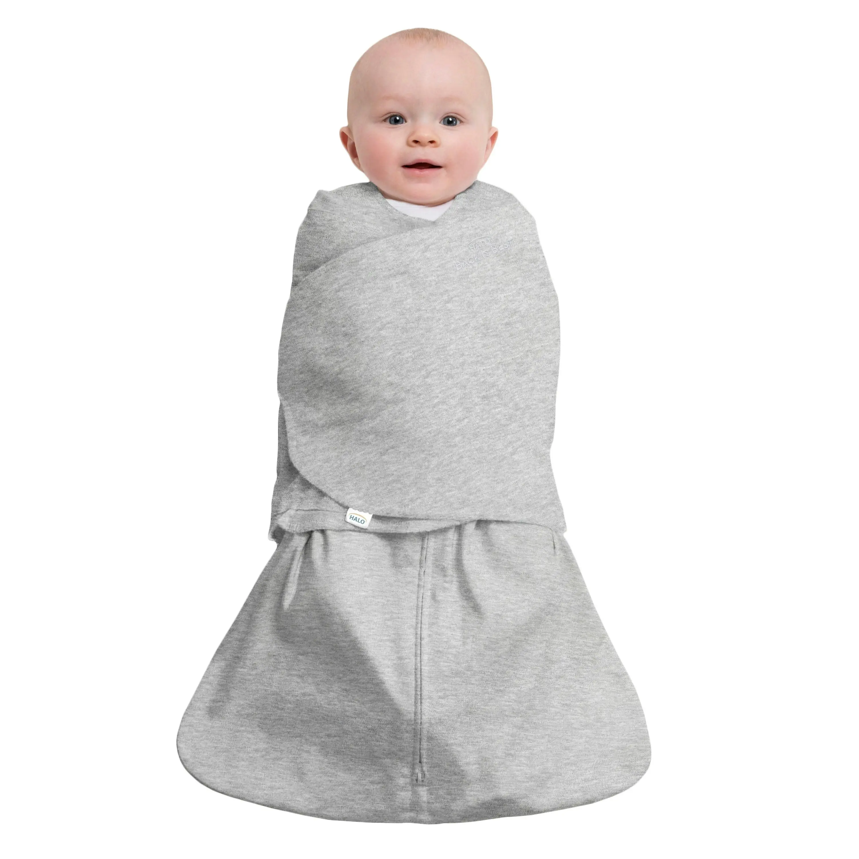 HALO® SleepSack® Swaddle (3-6M) 1.5 TOG - Heather Grey