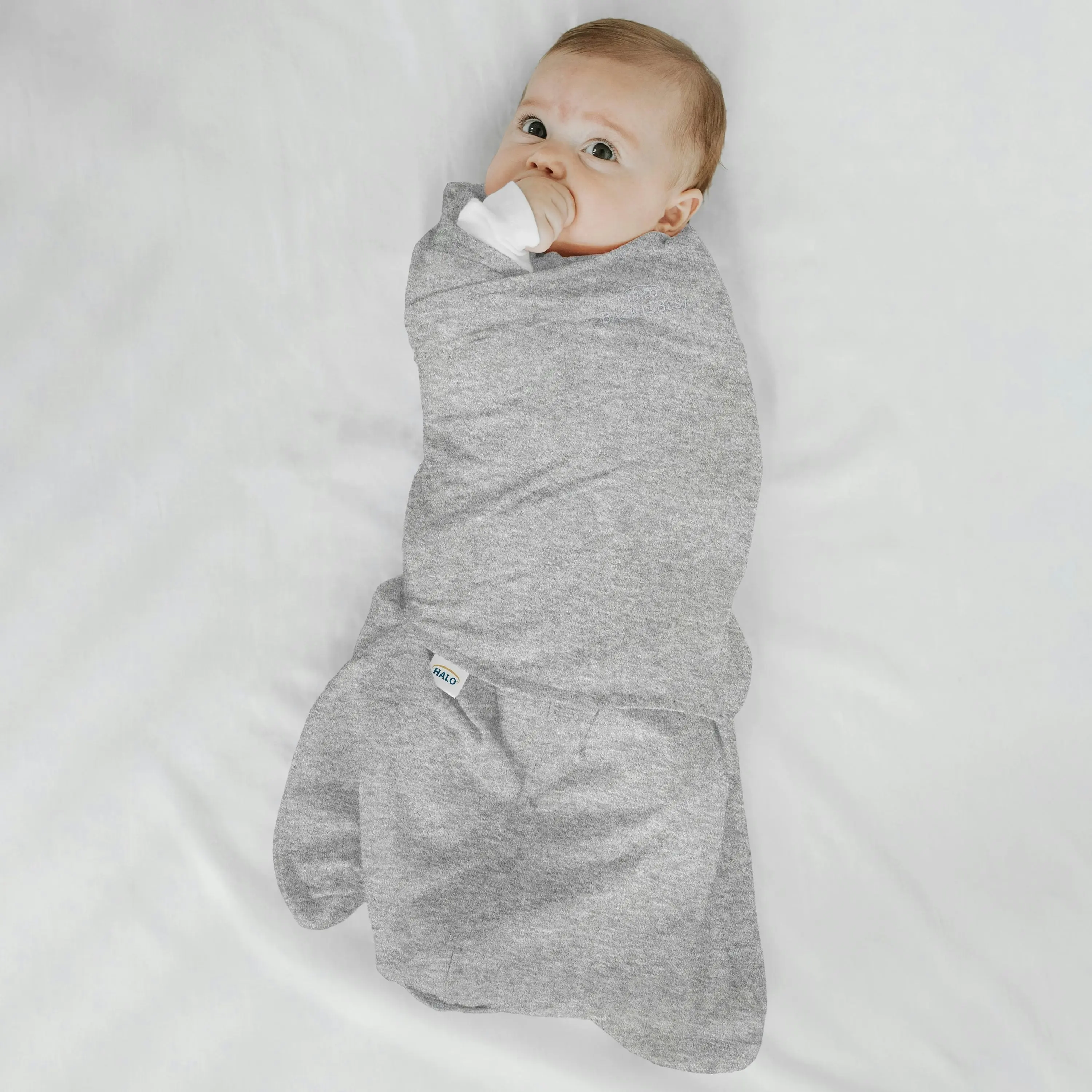 HALO® SleepSack® Swaddle (3-6M) 1.5 TOG - Heather Grey