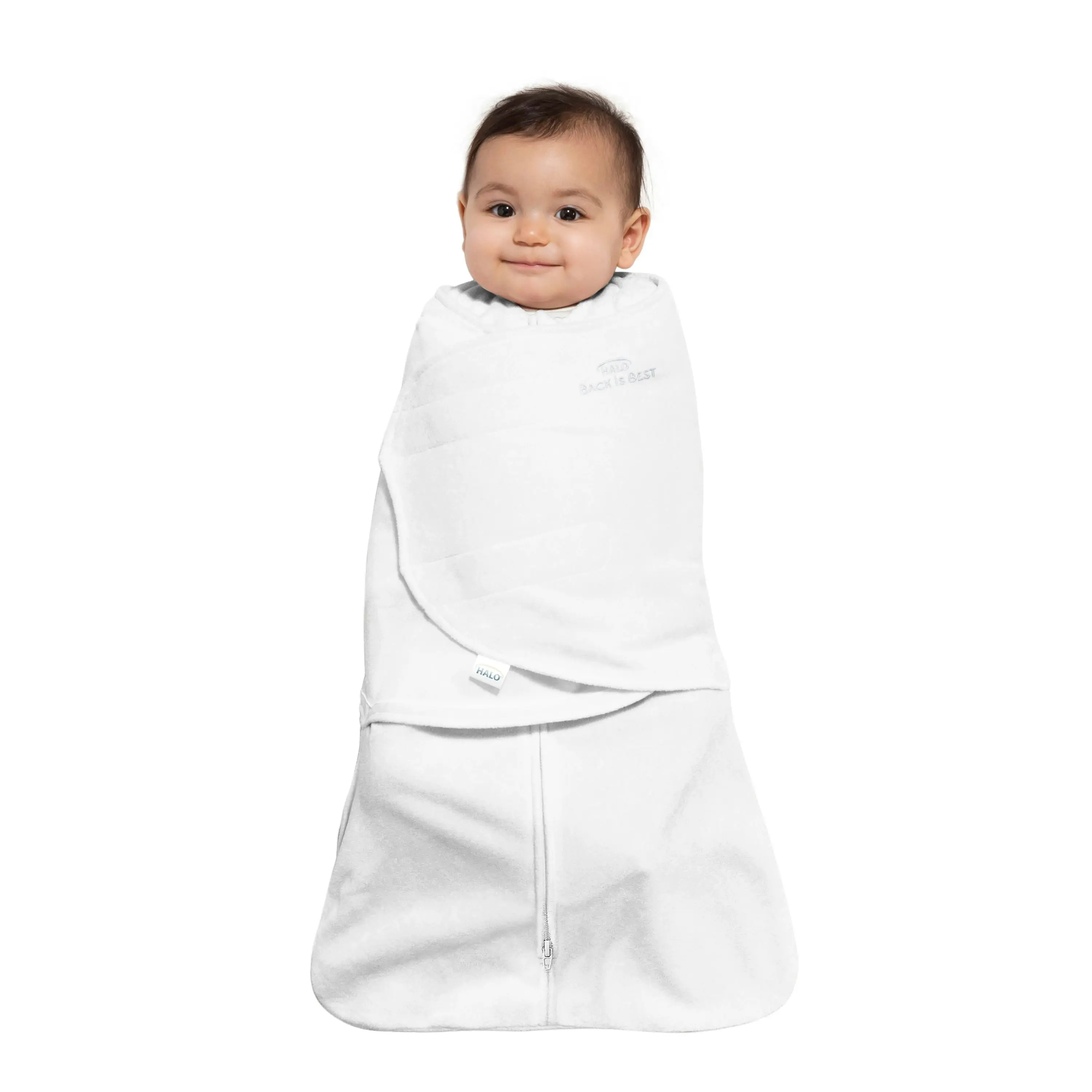 HALO® SleepSack® Swaddle (3-6M) 1.5 TOG - White