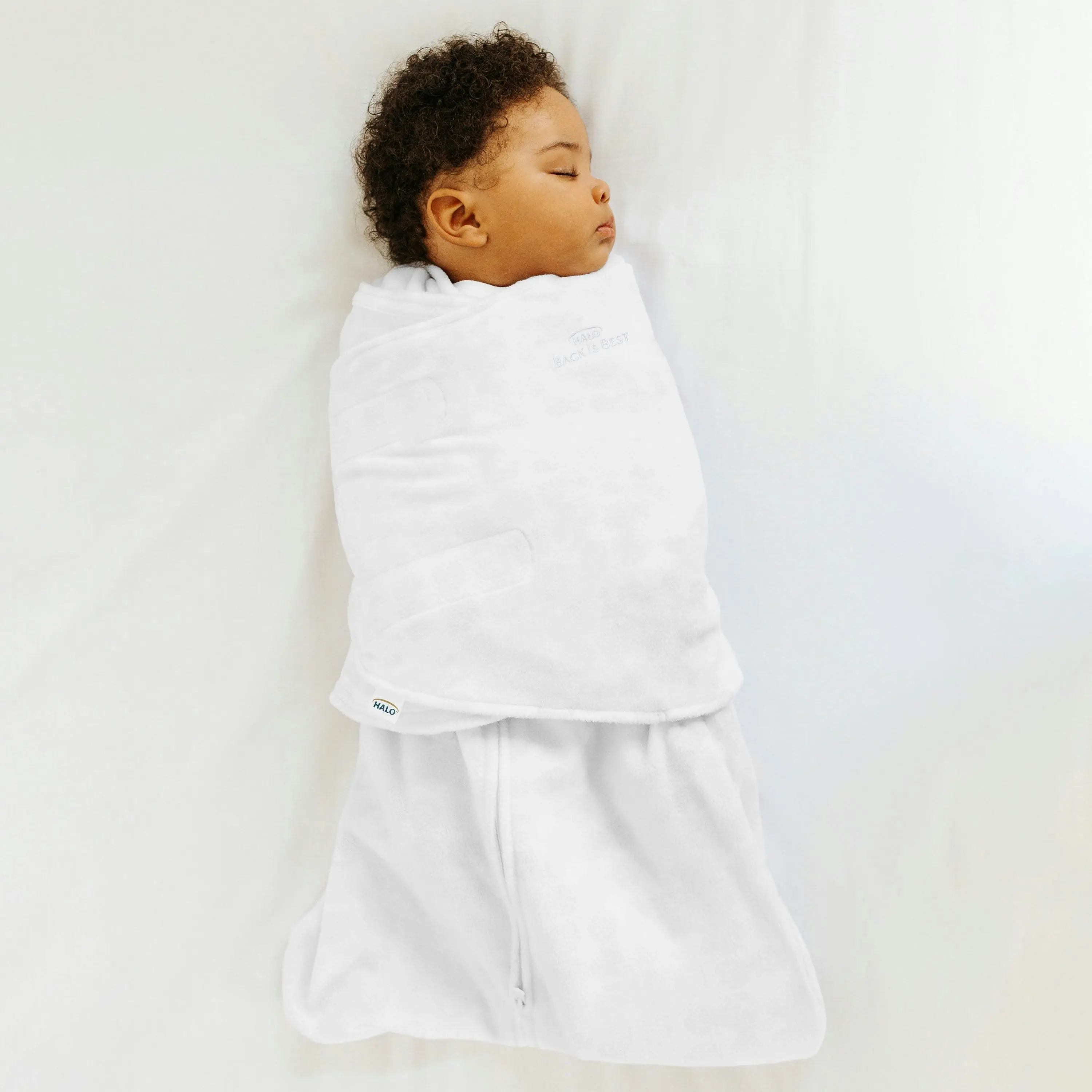 HALO® SleepSack® Swaddle (3-6M) 1.5 TOG - White