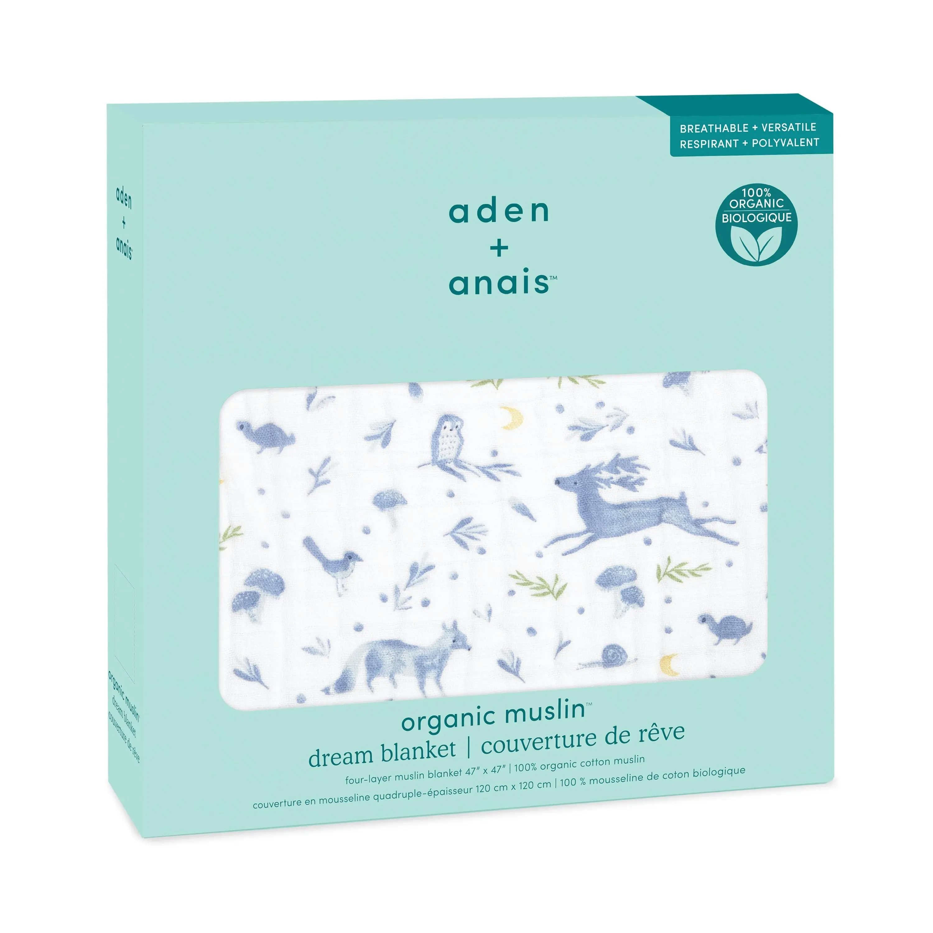 Aden + Anais outdoors ORGANIC dream blanket