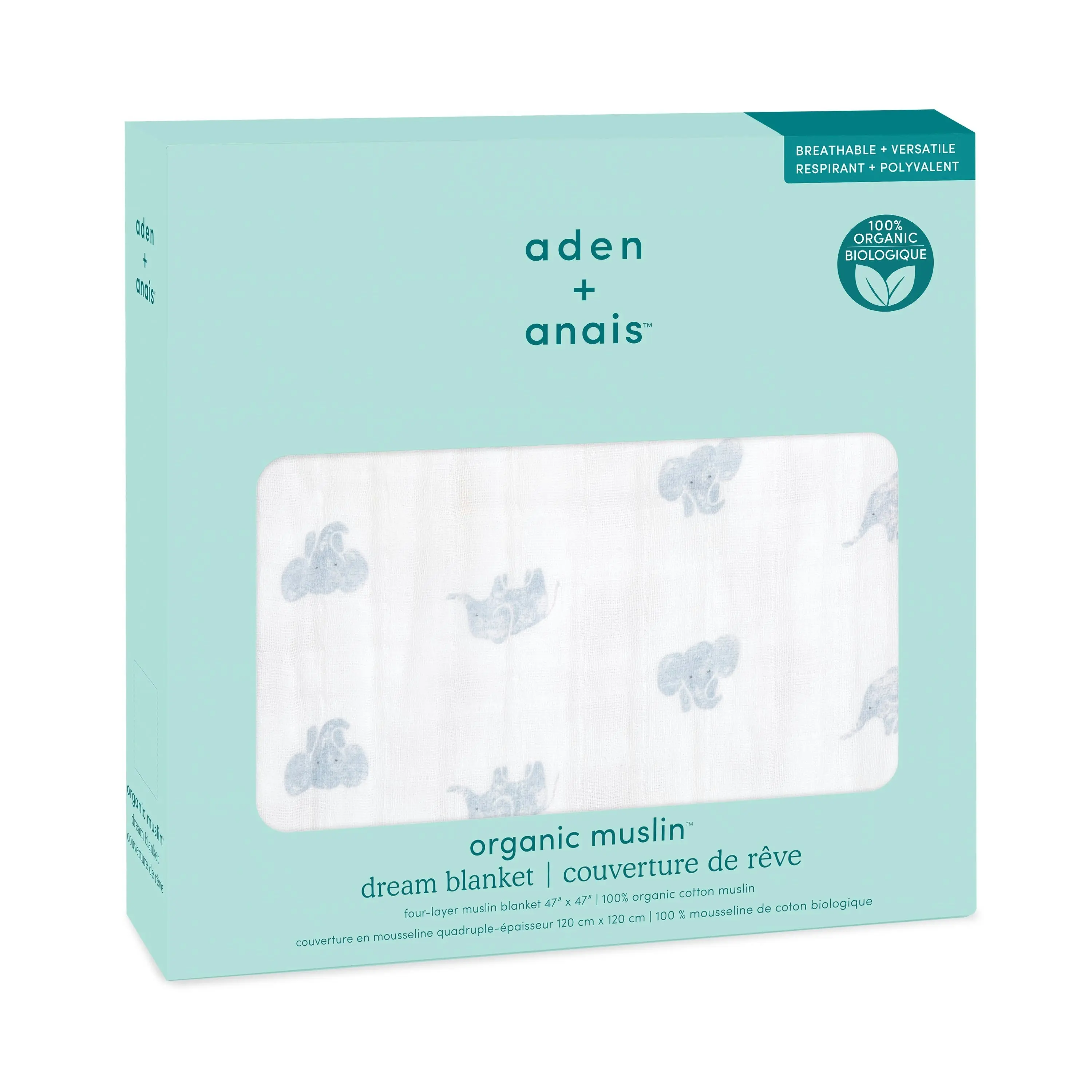 Aden + Anais animal kingdom ORGANIC dream blanket