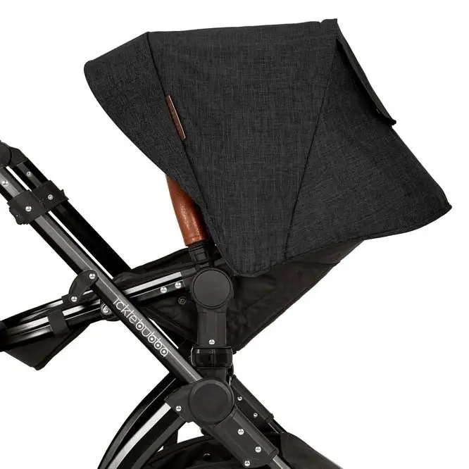 Stomp V3 All In One Four Wheel Pram (AUS) - Black / Black / Tan