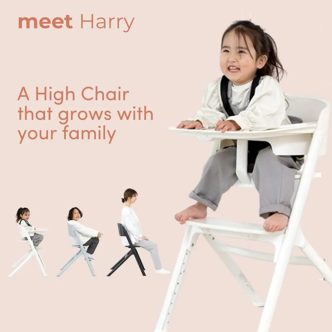 Harry Adjustable 3-in-1 Highchair - White